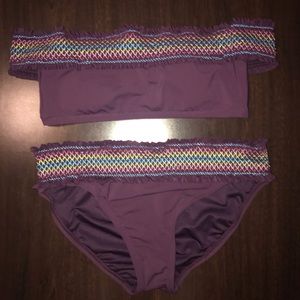 Adorable off the shoulder bikini